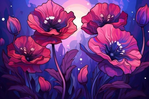 Download Botanical Textures Floral Poppy Nature - Botanical textures Collection