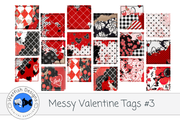 Download Messy Valentine Tag 3- Set of 20 - Set of 20 Collection