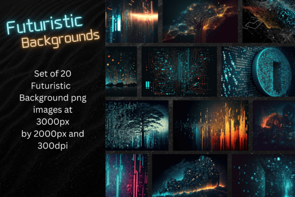 Download Futuristic Backgrounds - Set of 20 - Set of 20 Collection