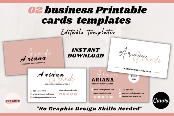 Download 2 Business Cards Templates-Canva Designs - Canva designs Collection