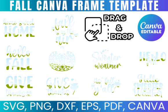 Download Fall Canva Bundle, Autumn Canva Designs - Canva designs Collection